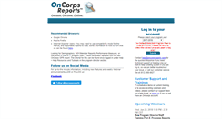 Desktop Screenshot of healthcorps.oncorpsreports.com