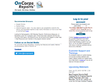 Tablet Screenshot of healthcorps.oncorpsreports.com