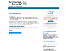 Tablet Screenshot of me.oncorpsreports.com